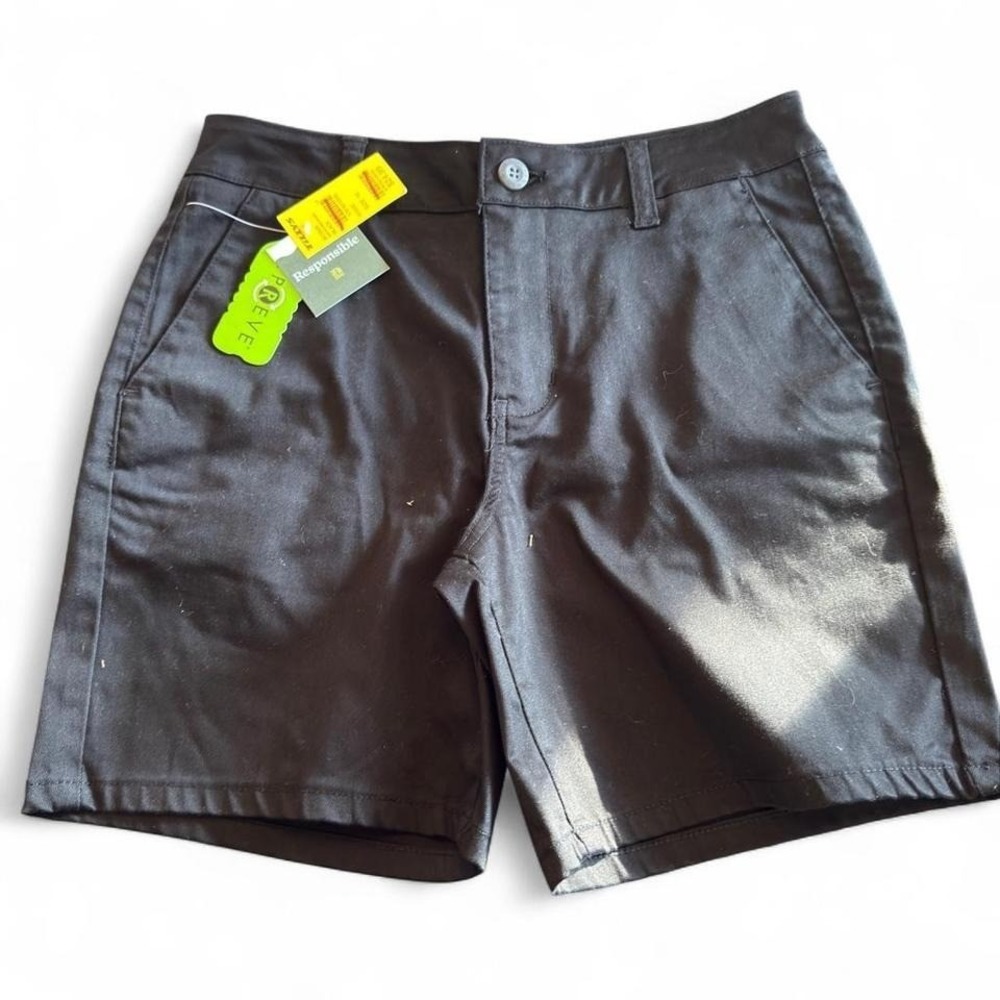 RSQ B Chino Shorts Black Size 16 Repreve‎ Recycled Fabric Tillys BCS829